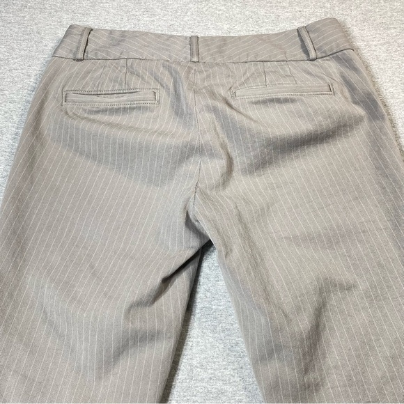 BANANA REPUBLIC Pants Women 8 Gray Pinstripe Sloan Fit Mid Rise Business Slacks - Picture 9 of 16